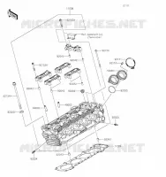 CYLINDER HEAD voor Kawasaki Z900RS 2020