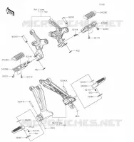 FOOTREST voor Kawasaki Z900RS 2020