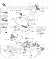 FUEL TANK voor Kawasaki Z900RS 2020