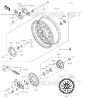 REAR HUB voor Kawasaki Z900RS 2020