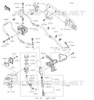 REAR MASTER CYLINDER voor Kawasaki Z900RS 2020