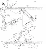 SUSPENSION   SHOCK ABSORBER voor Kawasaki Z900RS 2020