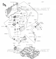 WATER PIPE voor Kawasaki Z900RS 2020