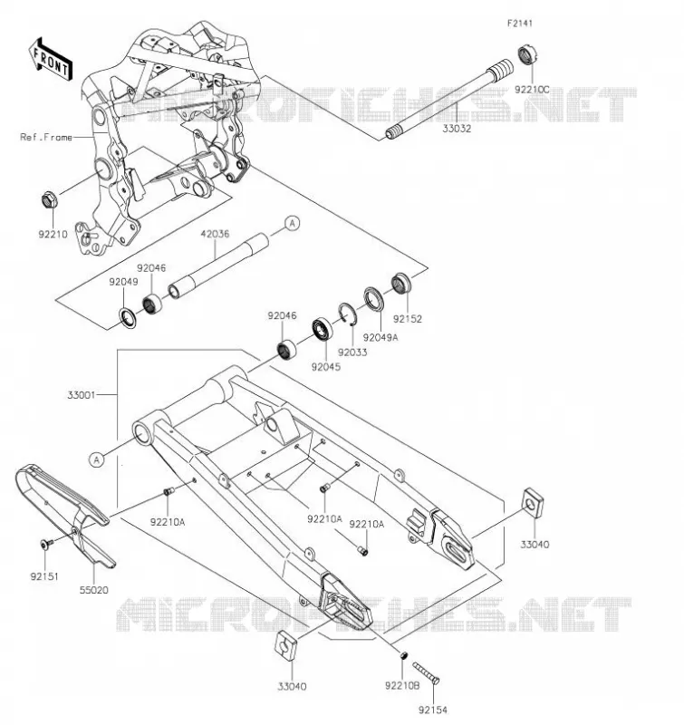 SWINGARM Kawasaki MOTOS 900 2020 Z900RS  ZR900CLFA