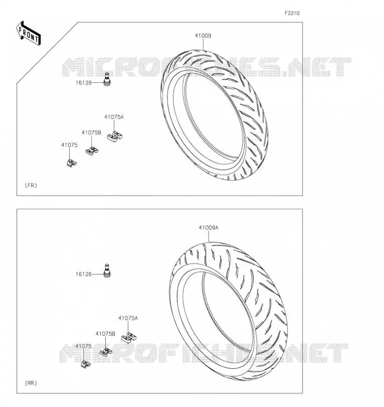 TIRES Kawasaki MOTOS 900 2020 Z900RS  ZR900CLFA