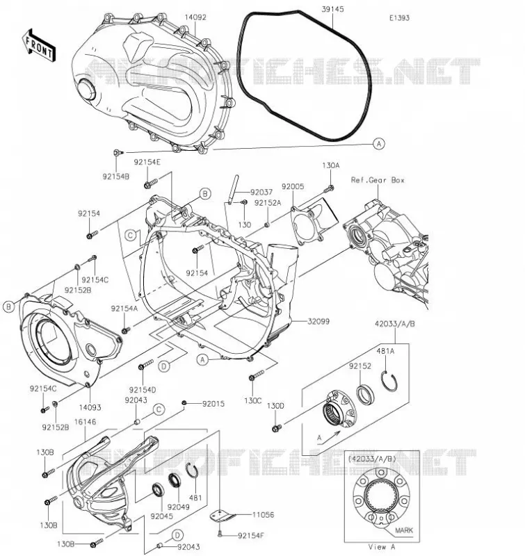 CONVERTER COVER Kawasaki SSV 1000 2021 MULE PRO-DXT  KAF1000BMFNN