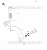 BRAKE PEDAL voor Kawasaki KX85 2021