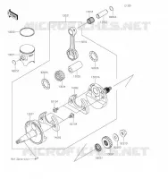 CRANKSHAFT   PISTON voor Kawasaki KX85 2021