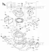 CYLINDER HEAD   CYLINDER voor Kawasaki KX85 2021