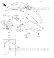 FENDER voor Kawasaki KX85 2021