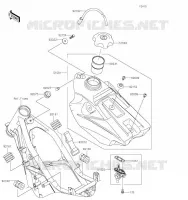 FUEL TANK voor Kawasaki KX85 2021