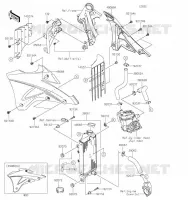 RADIATOR voor Kawasaki KX85 2021