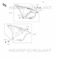 SIDE COWLING voor Kawasaki KX85 2021