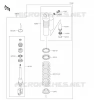 SUSPENSION   SHOCK ABSORBER voor Kawasaki KX85 2021