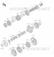 TRANSMISSION voor Kawasaki KX85 2021