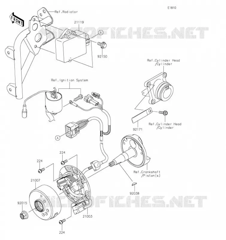 GENERATOR Kawasaki TOUT-TERRAIN 85 2021 KX85  KX85CMFNN