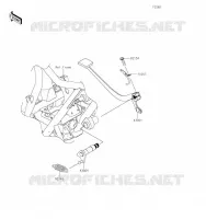 BRAKE PEDAL   TORK LINK voor Kawasaki W800 2023