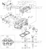 CYLINDER HEAD voor Kawasaki W800 2023