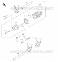 GEAR CHANGE DRUM   SHIFT FORKS voor Kawasaki W800 2023