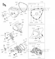 LEFT ENGINE COVER voor Kawasaki W800 2023