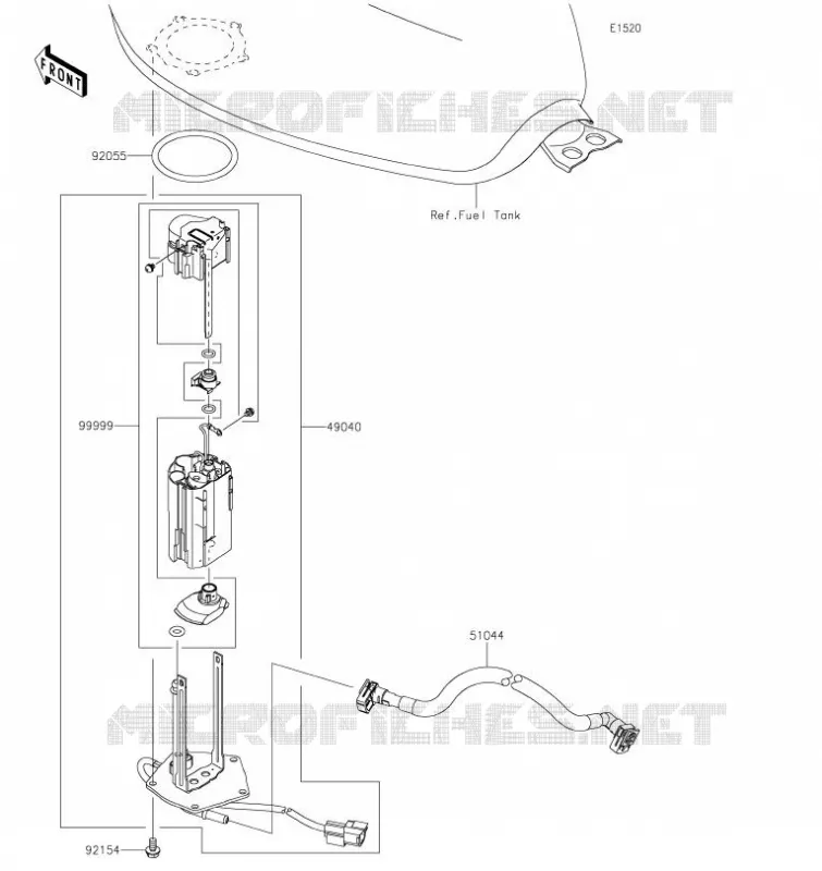 FUEL PUMP Kawasaki MOTOS 800 2023 W800  EJ800DPFNL