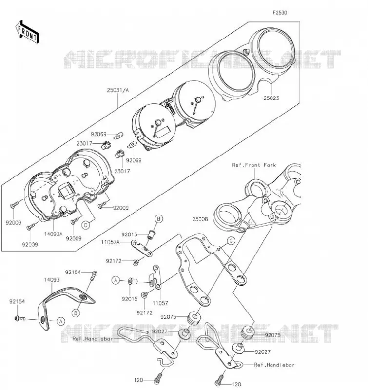 METERS Kawasaki MOTOS 800 2023 W800  EJ800DPFNL