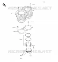 CYLINDER   PISTON  voor Kawasaki W800 2023