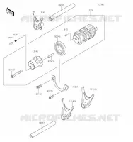 GEAR CHANGE DRUM   SHIFT FORKS voor Kawasaki W800 2023