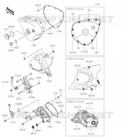 LEFT ENGINE COVER voor Kawasaki W800 2023
