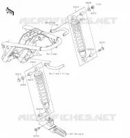 SUSPENSION   SHOCK ABSORBER voor Kawasaki W800 2023