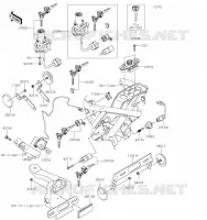 SWITCH   REFLECTORS voor Kawasaki W800 2023