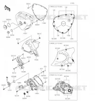 LEFT ENGINE COVER voor Kawasaki W800 2023