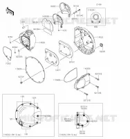 RIGHT ENGINE COVER(S) voor Kawasaki W800 2023