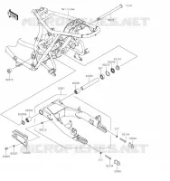 SWINGARM voor Kawasaki W800 2023