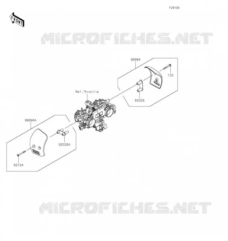 ACCESSORY(Throttle Body Cover) Kawasaki MOTOS 800 2023 W800  EJ800EPFNN