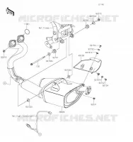 EXHAUST voor Kawasaki NINJA 650 2023
