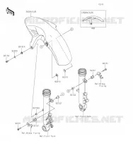 FRONT FENDER voor Kawasaki NINJA 650 2023