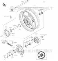 REAR HUB voor Kawasaki NINJA 650 2023