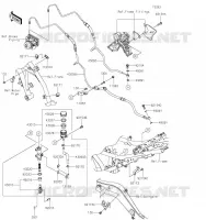 REAR MASTER CYLINDER voor Kawasaki NINJA 650 2023