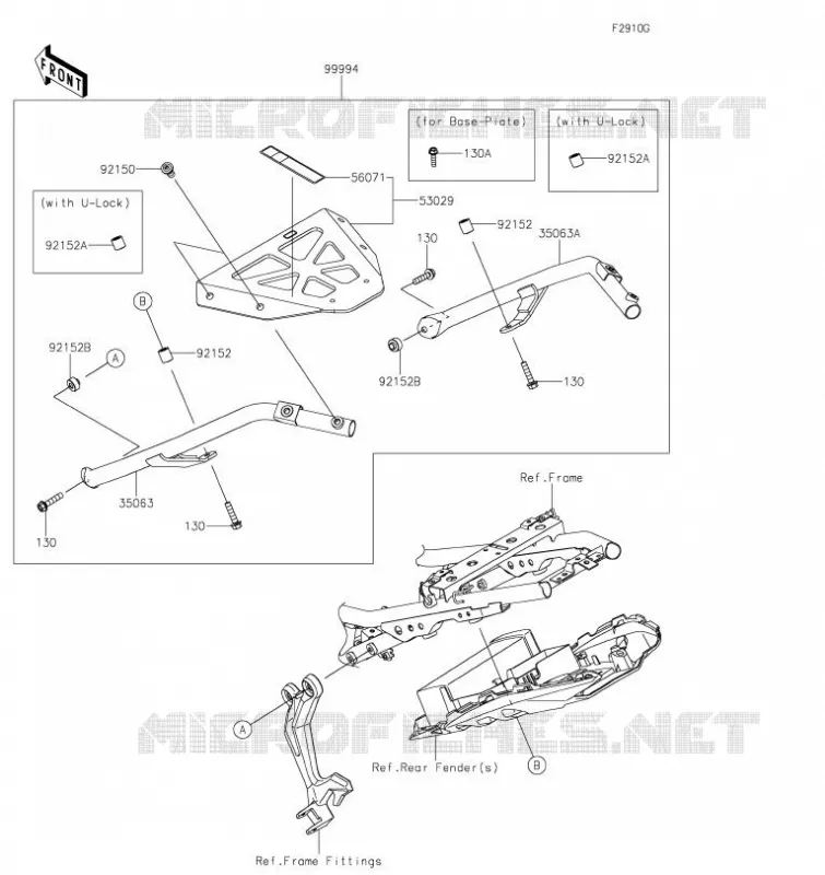 ACCESSORY (SUPPORT TOP CASE) Kawasaki MOTOS 650 2023 NINJA 650  EX650PPFAN