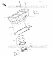 CYLINDER   PISTON  voor Kawasaki NINJA 650 2023