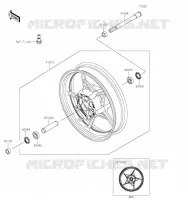 FRONT WHEEL voor Kawasaki NINJA 650 2023