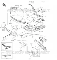 SIDE COVERS   CHAIN COVER voor Kawasaki NINJA 650 2023