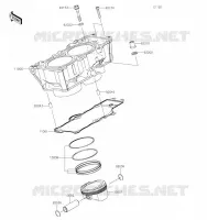 CYLINDER   PISTON  voor Kawasaki NINJA 650 2023