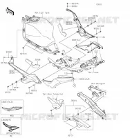 SIDE COVERS   CHAIN COVER voor Kawasaki NINJA 650 2023