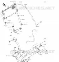 WATER PIPE voor Kawasaki NINJA 650 2023