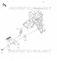 BRAKE PEDAL voor Kawasaki NINJA 650 2023