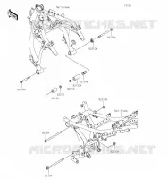 ENGINE MOUNT voor Kawasaki NINJA 650 2023