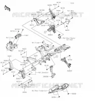 FRAME PARTS (COUVERTURE) voor Kawasaki NINJA 650 2023