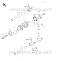 GEAR CHANGE DRUM   SHIFT FORKS voor Kawasaki NINJA 650 2023